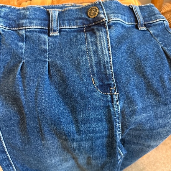 Girls Foxtale Jeans Size 10 NWT Adjustable Waist Blue Denim - Picture 1 of 5